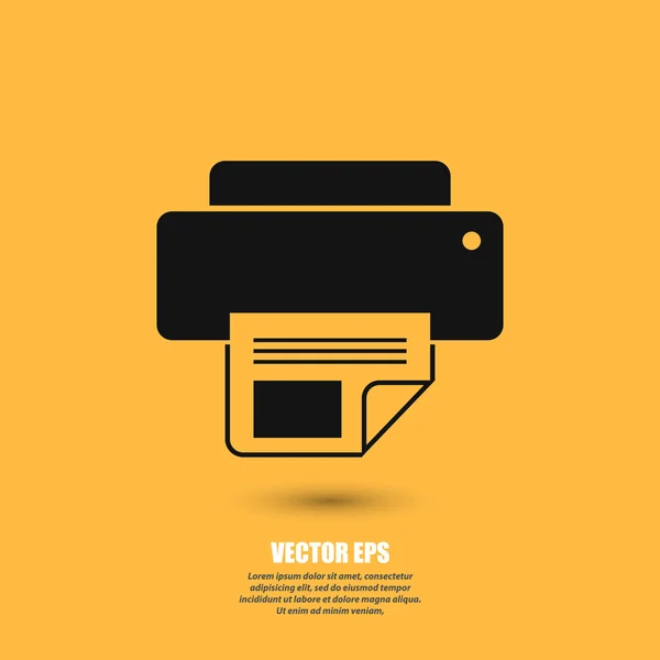 Design pictogramă imprimantă — Vector de stoc