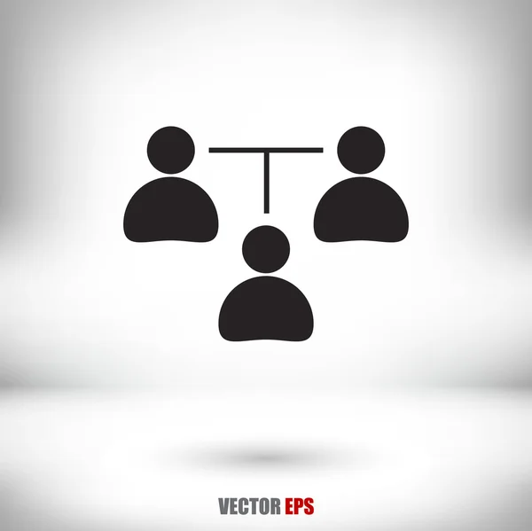 Concepto de comunicación. icono de conexión — Vector de stock