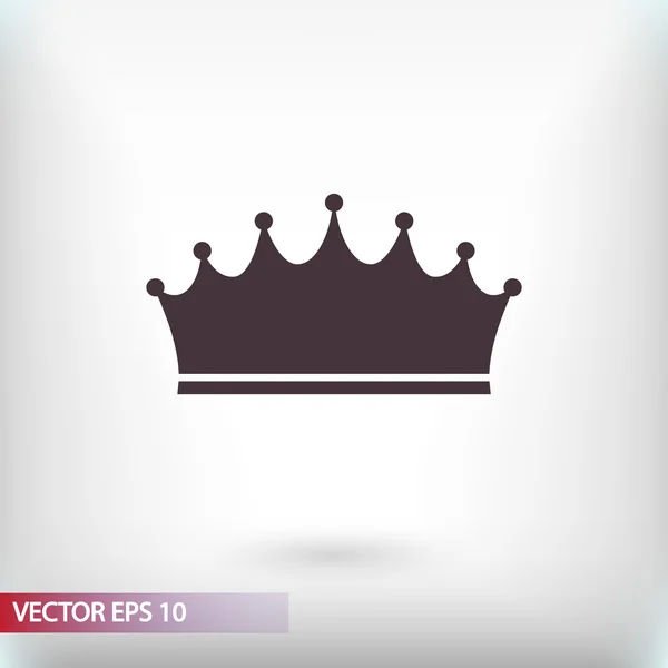 Crown  icon, Flat design style — Stock Vector