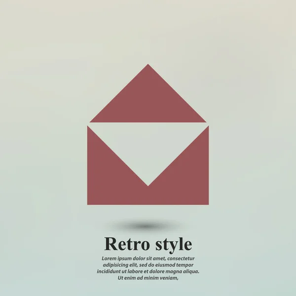 Correo plano icono de diseño — Vector de stock