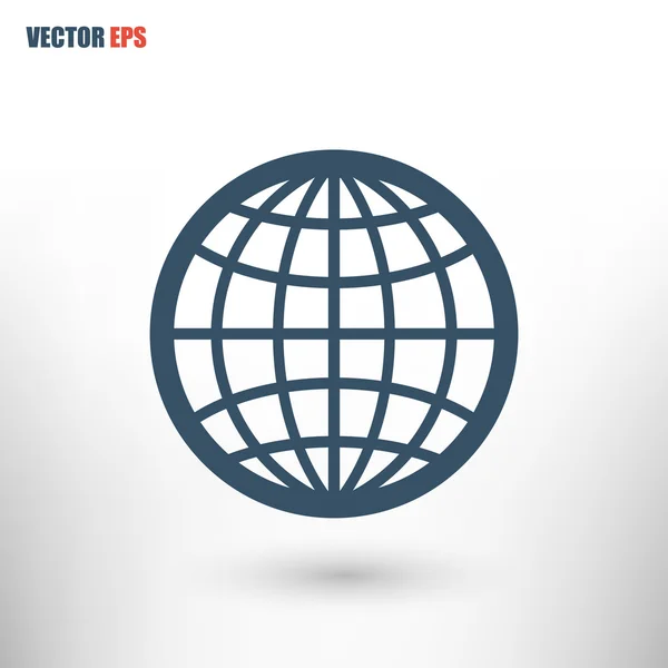 Globe ikon design — Stock vektor