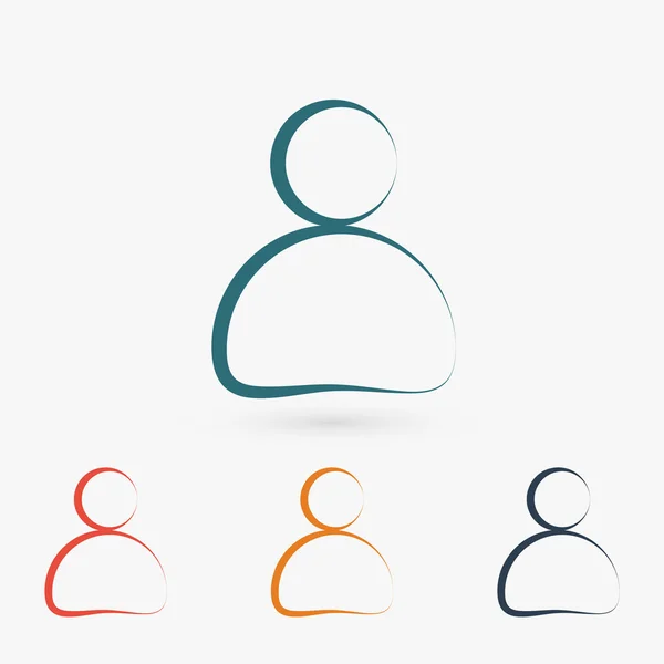 Zakenman platte ontwerp pictogram — Stockvector