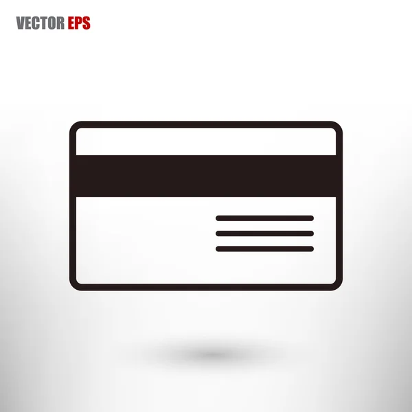 Bank kreditkort ikonen — Stock vektor