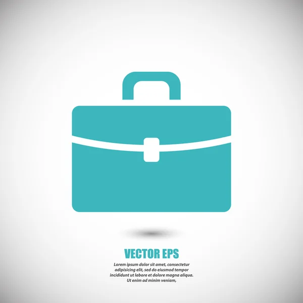 Briefcase flat design icon — Stock Vector