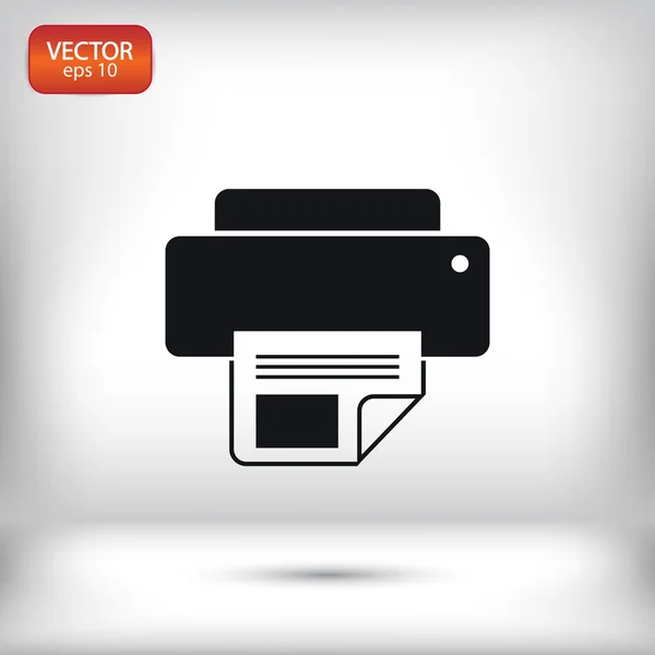 Printer icon design — Stock Vector