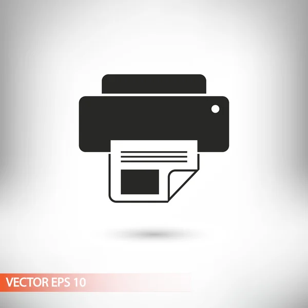 Дизайн значка принтера — стоковый вектор
