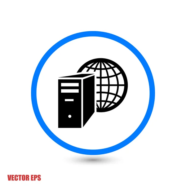 Computer server icon — Stock Vector