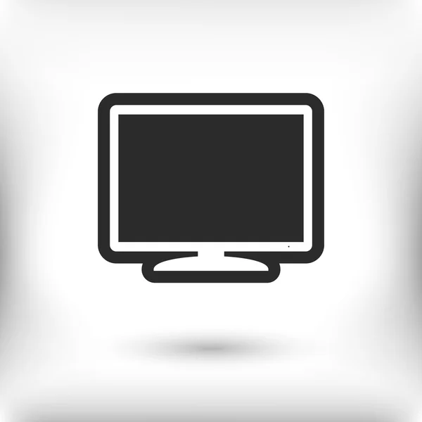 Icono de monitor ilustración . — Vector de stock