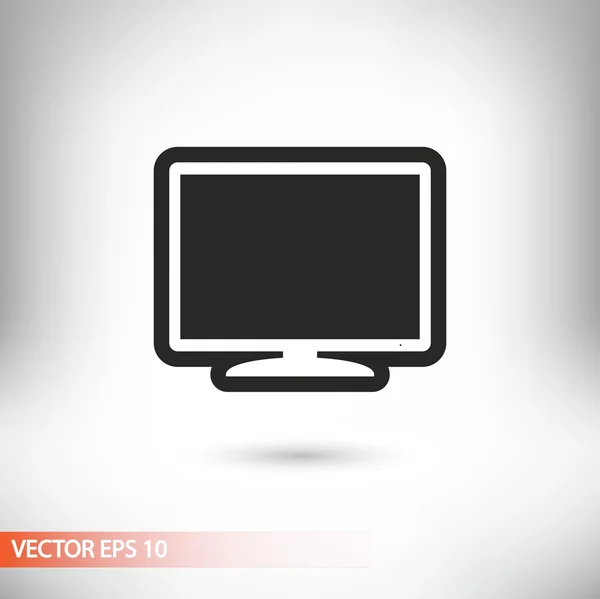 Icono de monitor ilustración . — Vector de stock