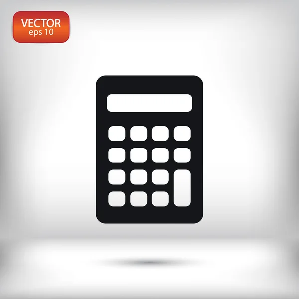 Calculator icon Flat design — Stock Vector