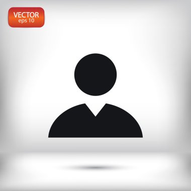 İşadamı düz tasarım simgesi