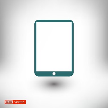 Modern dijital tablet pc simgesi