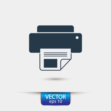 Yazıcı simgesi tasarım