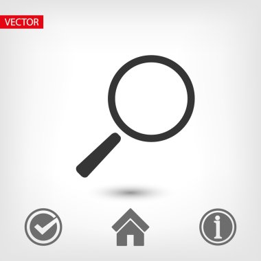 Arama düz tasarım simgesi