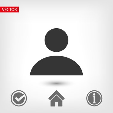 İşadamı düz tasarım simgesi