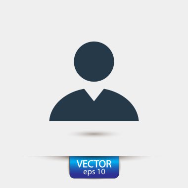 İşadamı düz tasarım simgesi