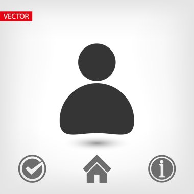 İşadamı düz tasarım simgesi