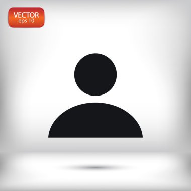 İşadamı düz tasarım simgesi