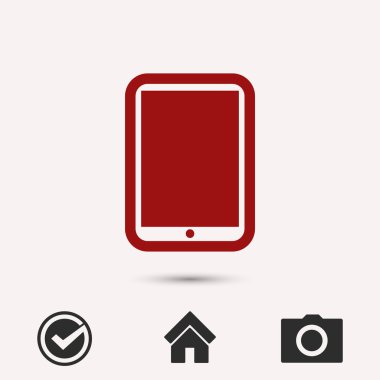 Modern dijital tablet pc simgesi