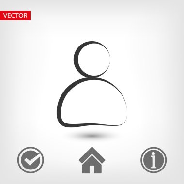 İşadamı düz tasarım simgesi