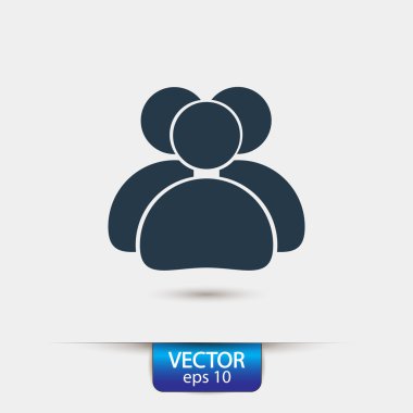 insanlar düz tasarım simgesi