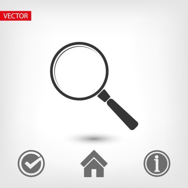 Arama düz tasarım simgesi