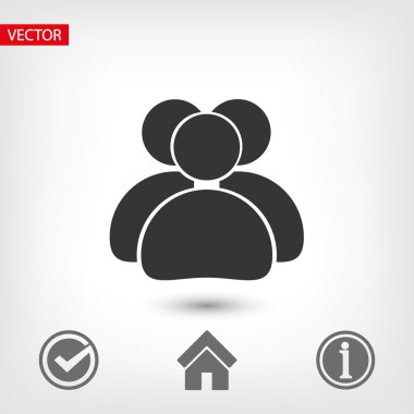 insanlar düz tasarım simgesi