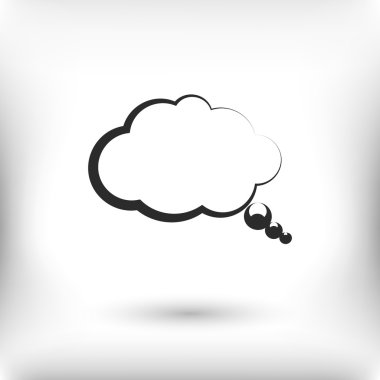 komik konuşma balonu simgesinin