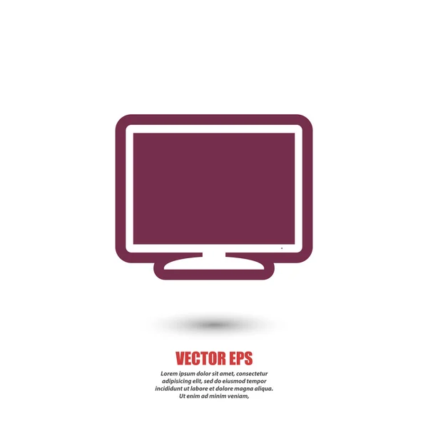 Monitor ícone ilustração . — Vetor de Stock