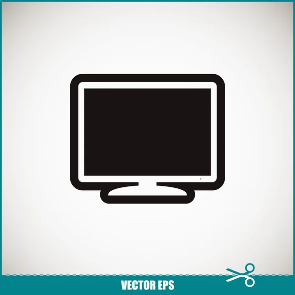 Monitor pictogram illustratie. — Stockvector