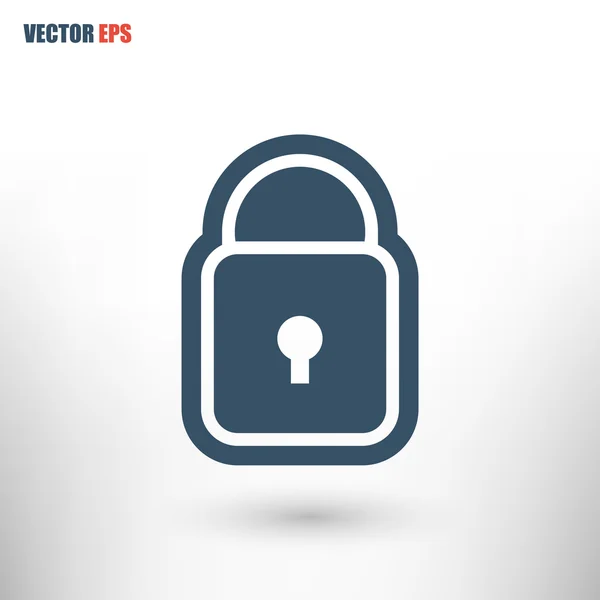 Lock  icon,  Flat design style — Stock Vector