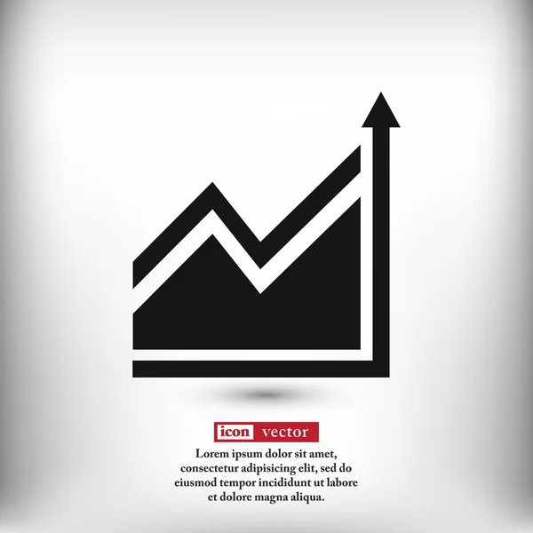 Infographic, chart ikon — Stock Vector