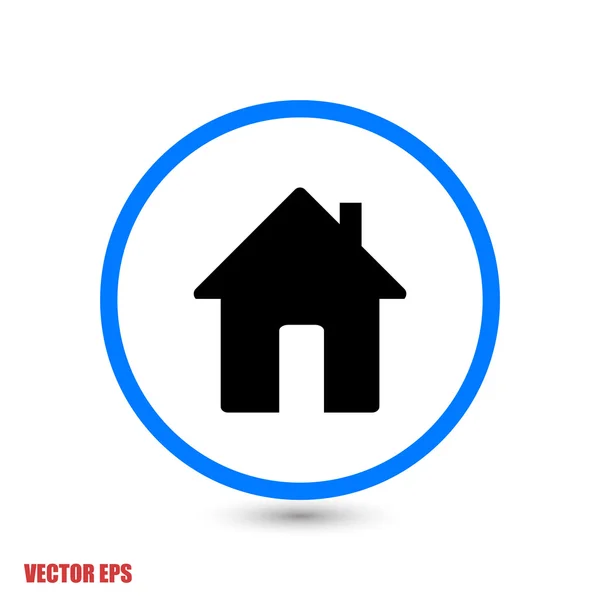 House flat design icon — Stock Vector