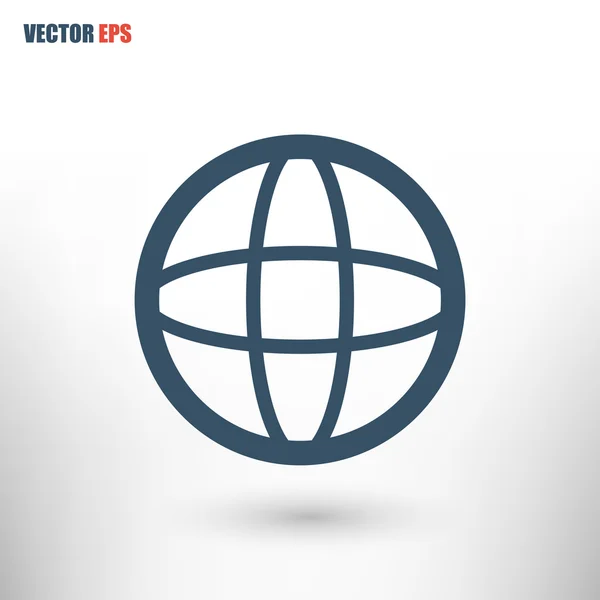 Globe ikon design — Stock vektor