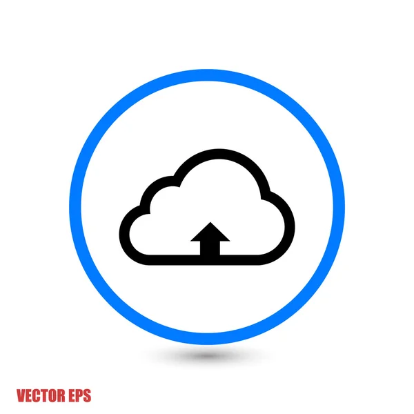 Cloud computing uploadpictogram — Stockvector