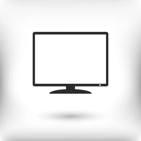 Monitor pictogram illustratie. — Stockvector