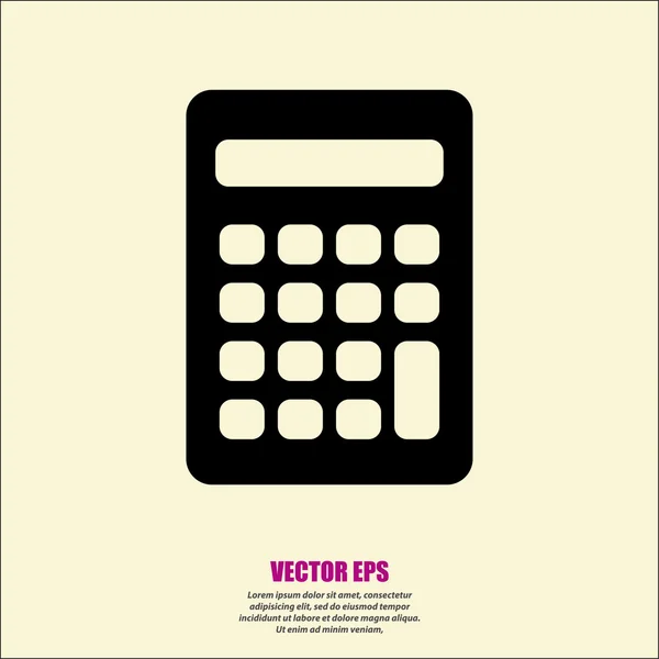 Calculator pictograma Design plat — Vector de stoc