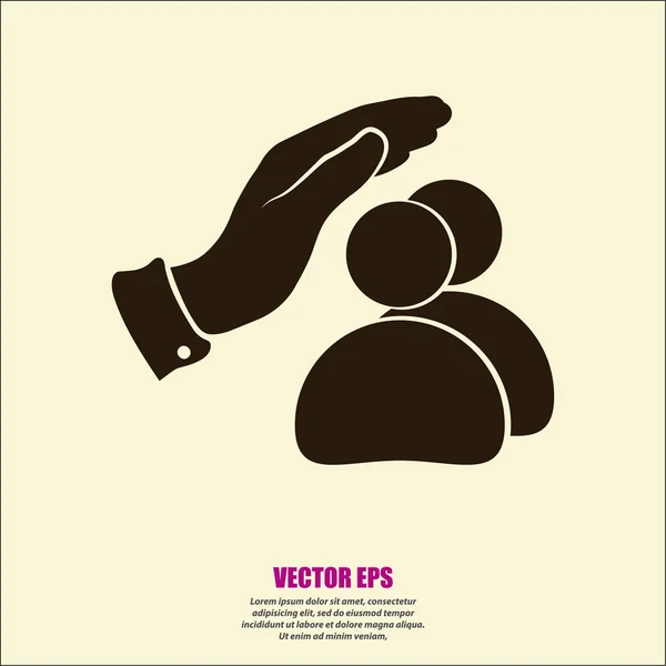 Veilige mensen pictogram — Stockvector