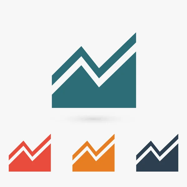 Infografía, icono del gráfico — Vector de stock