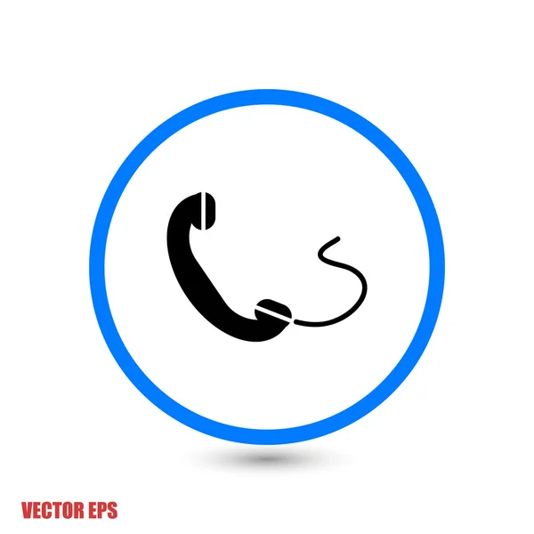 Telefoon platte ontwerp pictogram — Stockvector