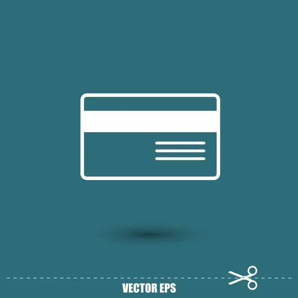Ikona bankovních kreditních karet — Stockový vektor