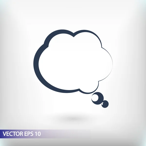 Icono de burbuja de habla cómica — Vector de stock