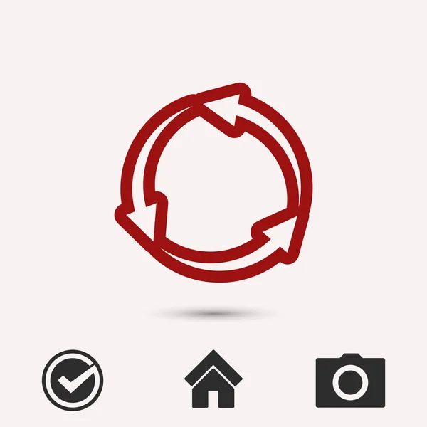 Circular arrows icon — Stock Vector