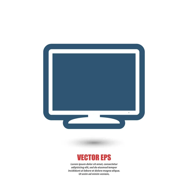 Monitor ícone ilustração . — Vetor de Stock