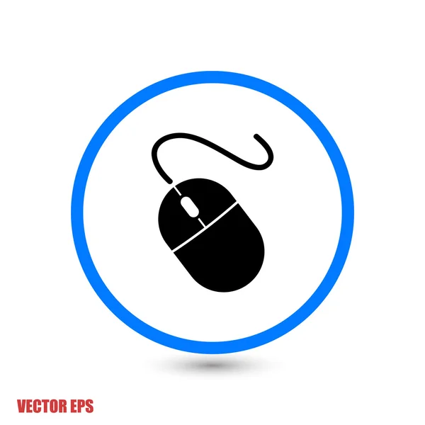 Icono del ratón ordenador — Vector de stock
