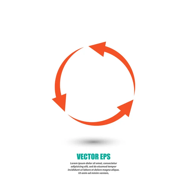 Cirkulär pilar ikonen — Stock vektor