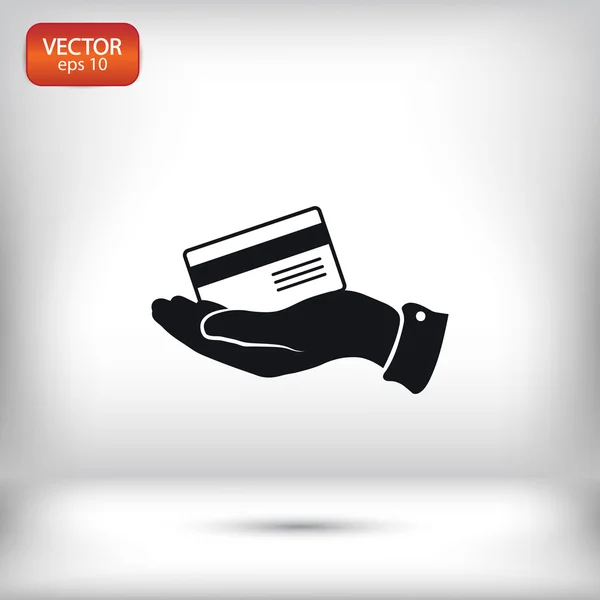 Pictogram van de creditcard van de Bank — Stockvector