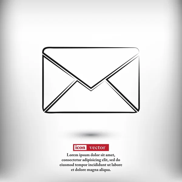 Enveloppe mail icône — Image vectorielle