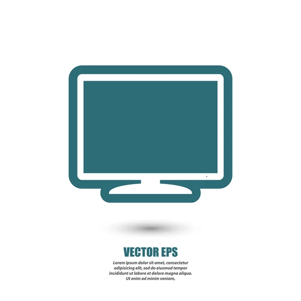 Icono de monitor ilustración . — Vector de stock