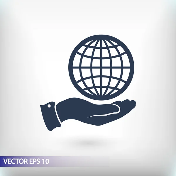 Desain Globe Icon - Stok Vektor